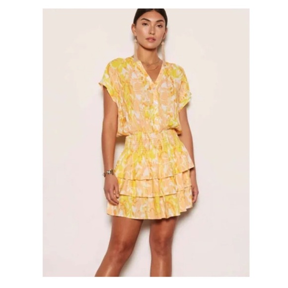 Tart Dresses & Skirts - Tart Kalli Tiered Ruffle Smocked Waist Dress in Sunset Cloud